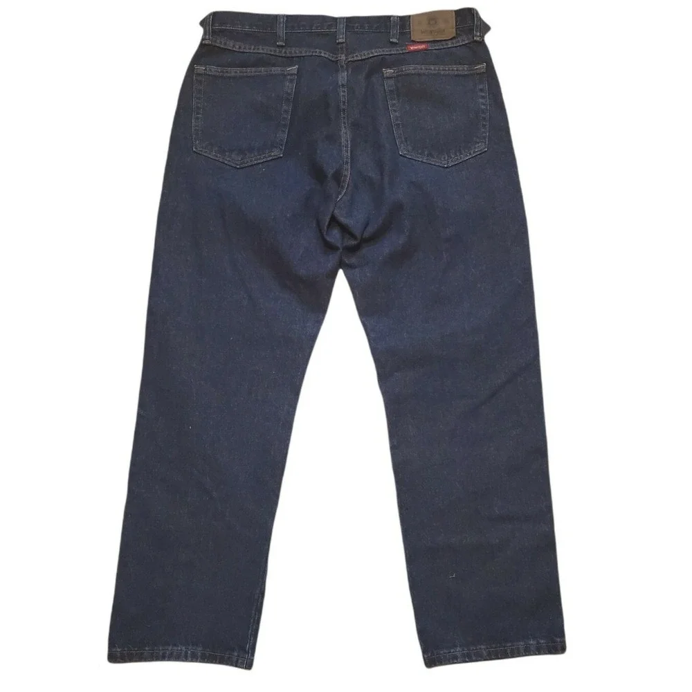 Wrangler Jeans 38x29 Blue Regular Fit Straight cut Premium Quality Pants